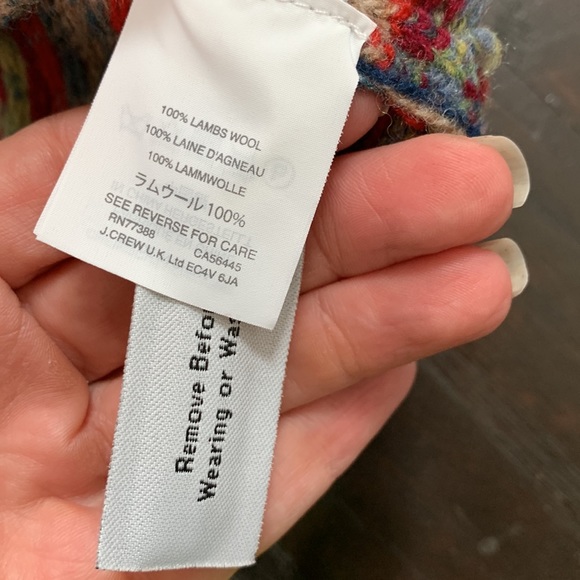 J CREW FAIR ISLE WOOL HOLIDAY SWEATER - Picture 5 of 5